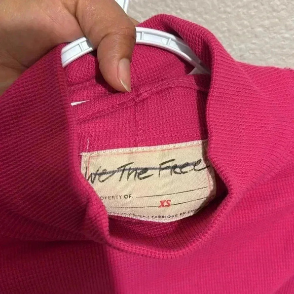 Free people We The Free All Too Well Cuff Waffle Thermal Long Sleeve Top - Picture 5 of 7